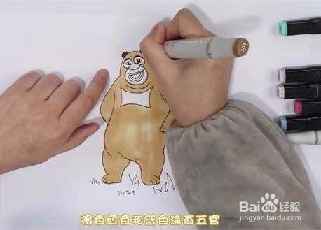 熊二的简笔画怎么画