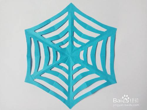 六角蜘蛛网的剪纸方法