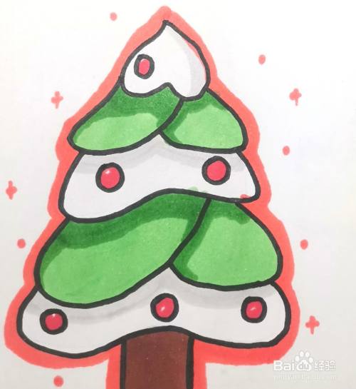 画一棵简单版的圣诞树
