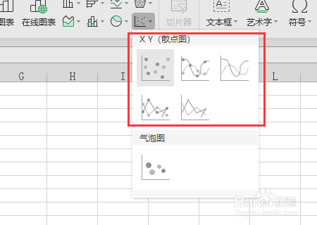 excel如何制作成绩点状线图