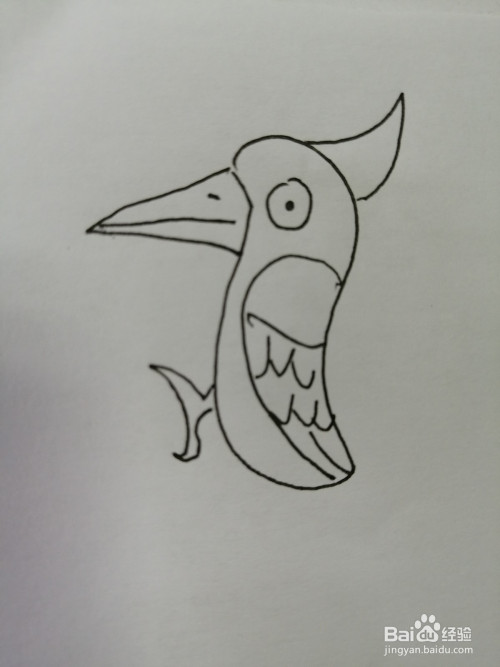 简笔画啄木鸟怎么画