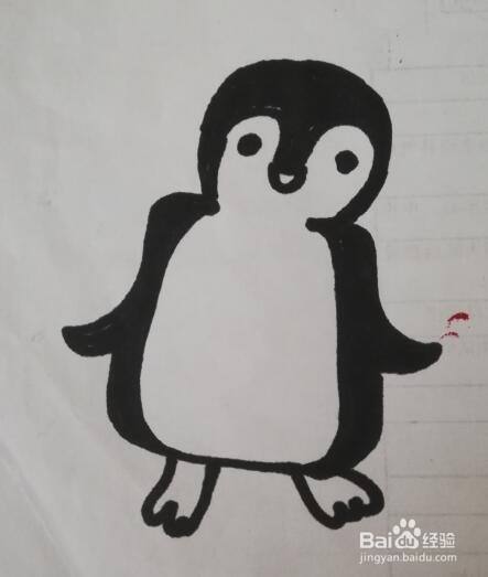 可爱小企鹅的画法
