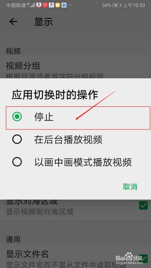播放器oplayer怎么设置应用切换时停止播放视频