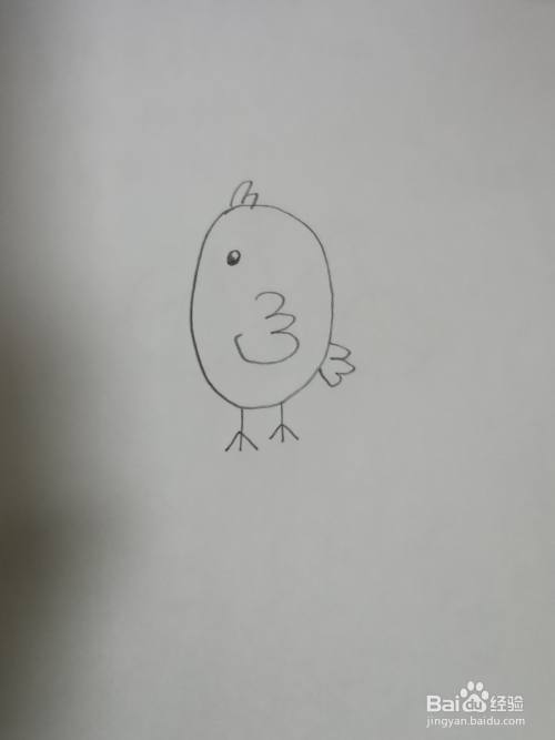 如何画小鸡简笔画