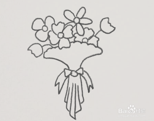 教师节花朵简笔画