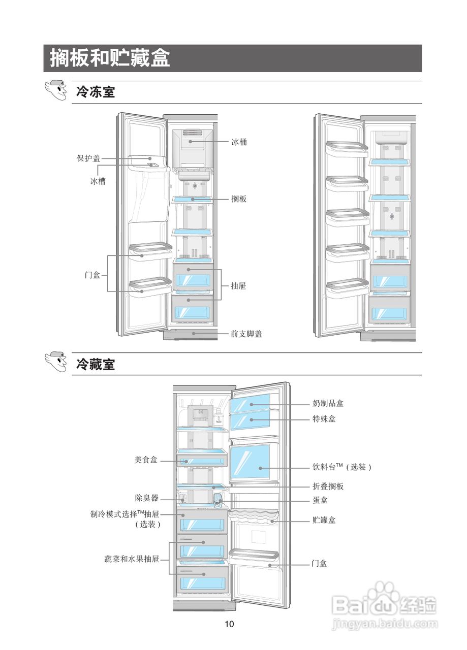 三星rse8bpps电冰箱使用说明书:[2]