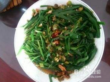 凉拌韭菜的做法