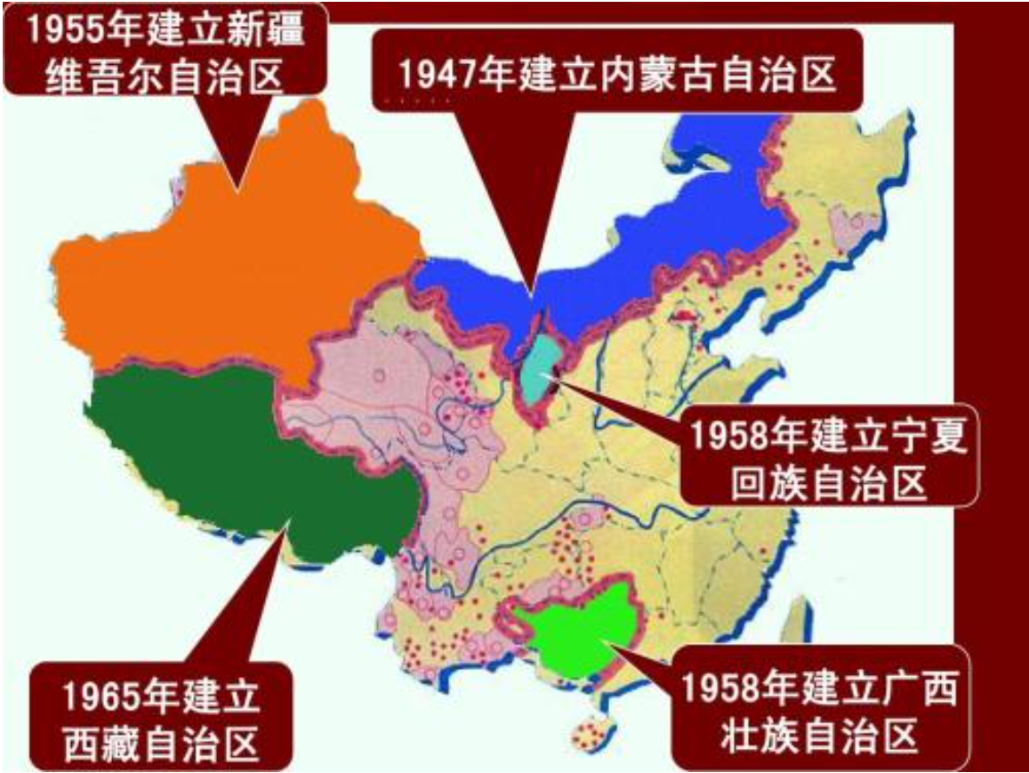中国民族的分布-千图网
