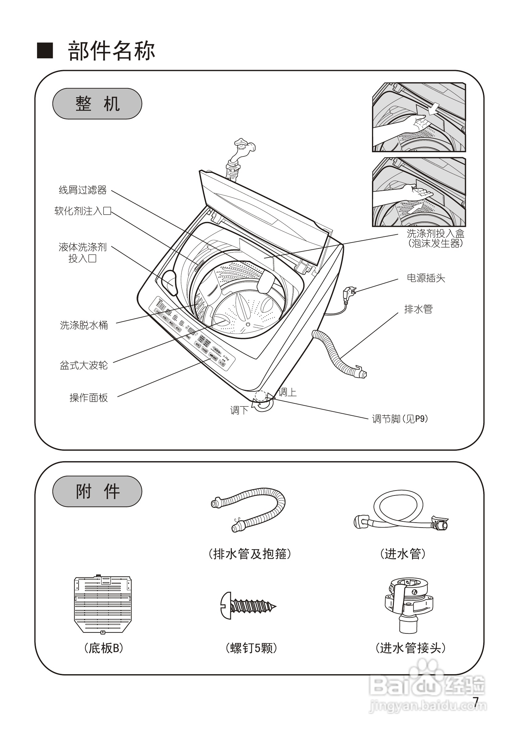 panasonic xqb60-h650u全自动洗衣机使用说明书:[1]