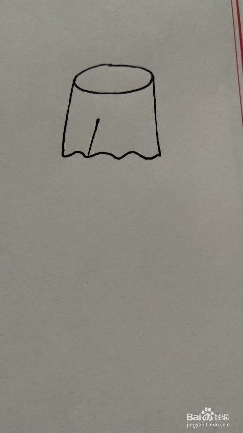 半身裙的简笔画怎么画