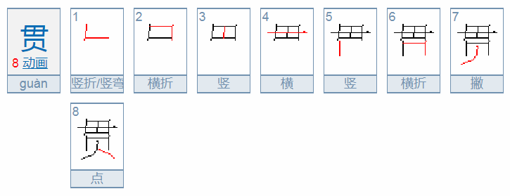 贯的部首是什么 再查几画（贯的部首是什么?再查几画是什么?）