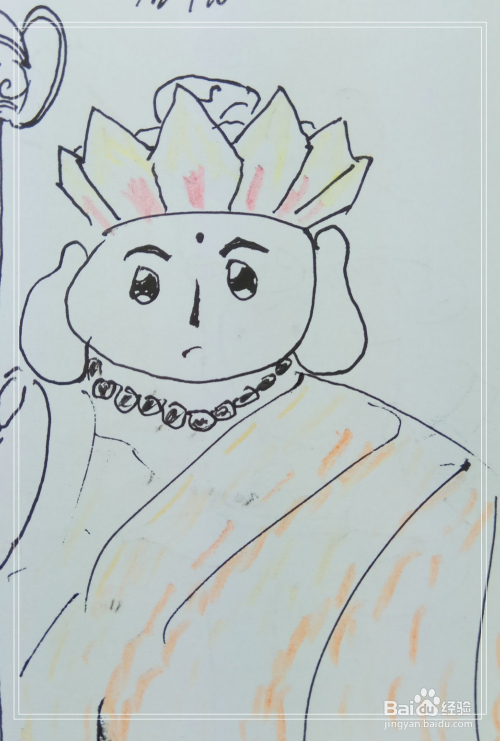 怎样画简笔画唐僧?