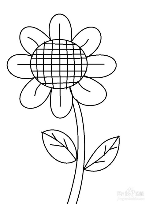 画向日葵的简单方法