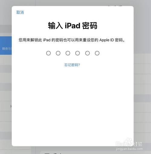 ipadid密码忘了怎么办