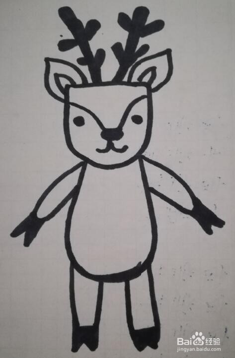 小鹿的画法 小鹿的简笔画
