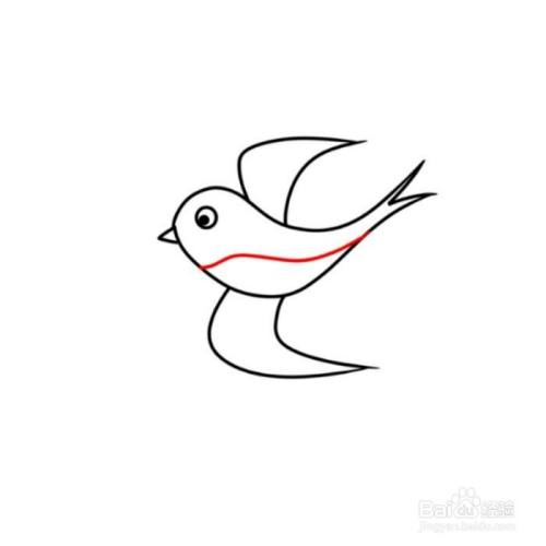 如何画一只"小燕子?