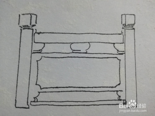 汉白玉栏杆简笔画