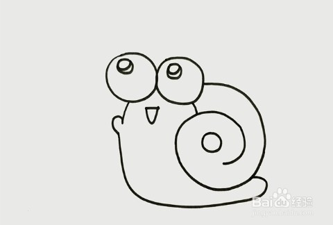 简笔画系列-蜗牛怎么画简单又好看