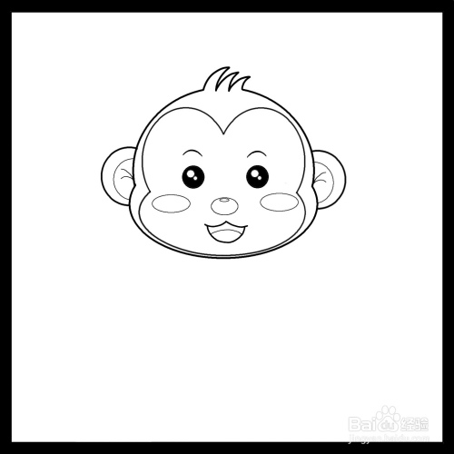 怎么画小猴子简笔画(儿童简笔画)