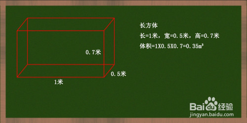 长方体体积是最简单的,体积=长x宽x高,如图