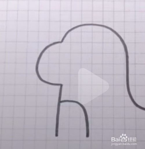 怎么画可爱的恐龙