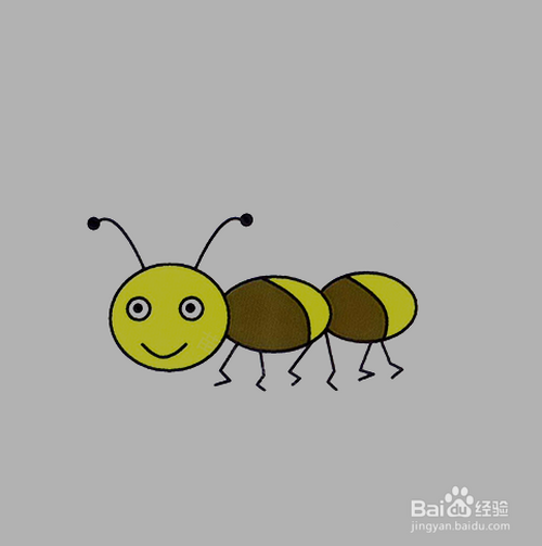 如何画蚂蚁的简笔画?