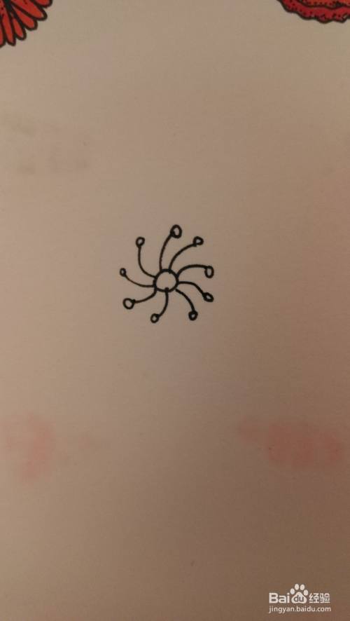 花朵简笔画之画法十