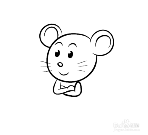 如何手工画高傲的老鼠简笔画?