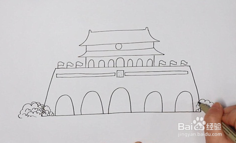 中国特色建筑简笔画