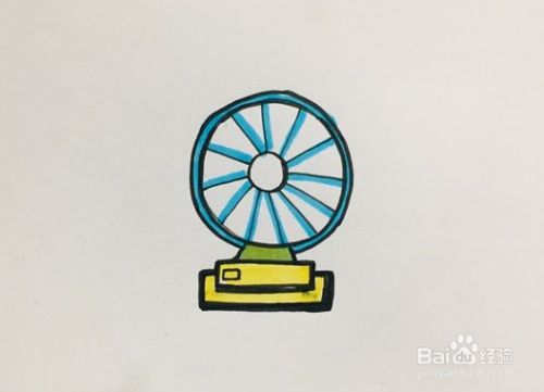 电风扇的简笔画怎么画