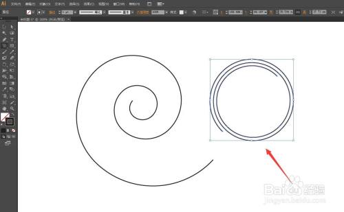illustrator怎么画螺旋线