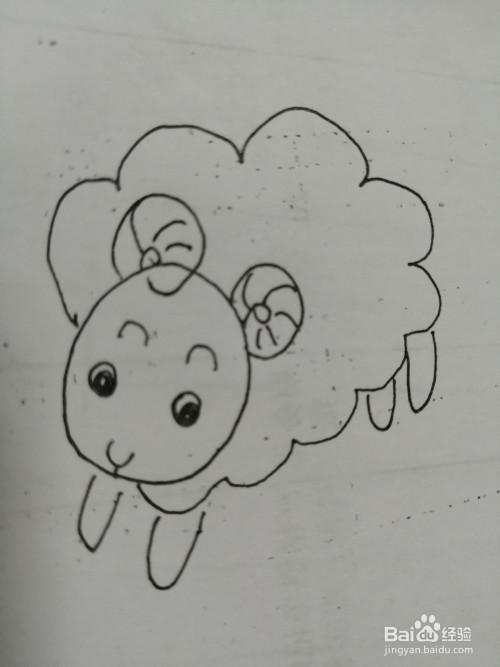 简笔画可爱的小羊怎么画