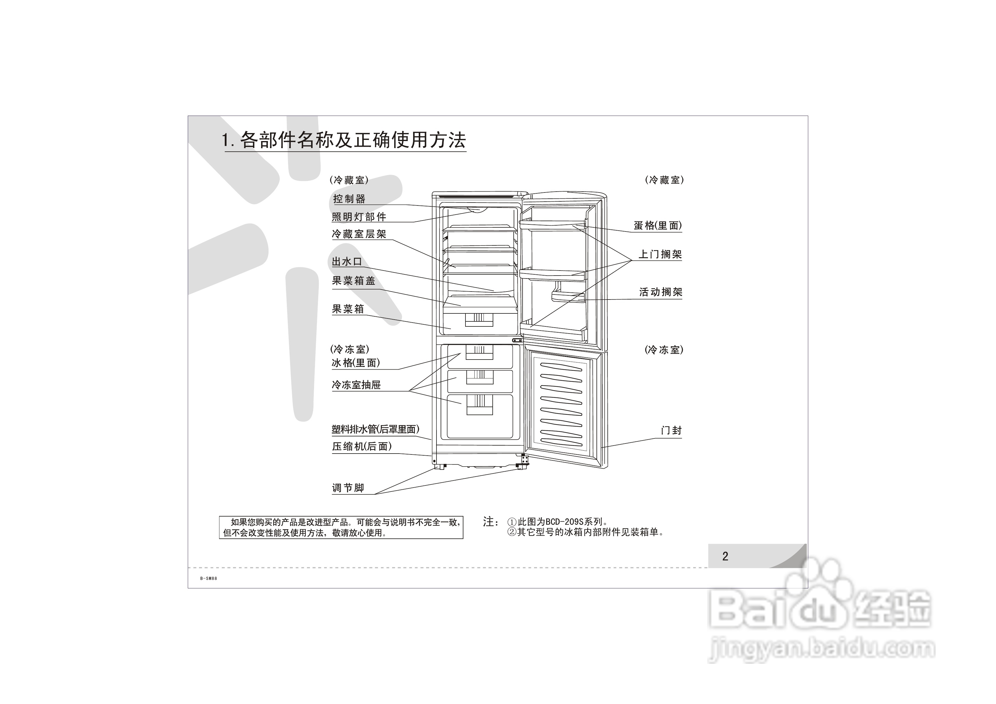 容声冰箱bcd-177s/e型使用说明书