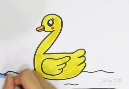 简笔画系列-怎么画可爱的鸭子