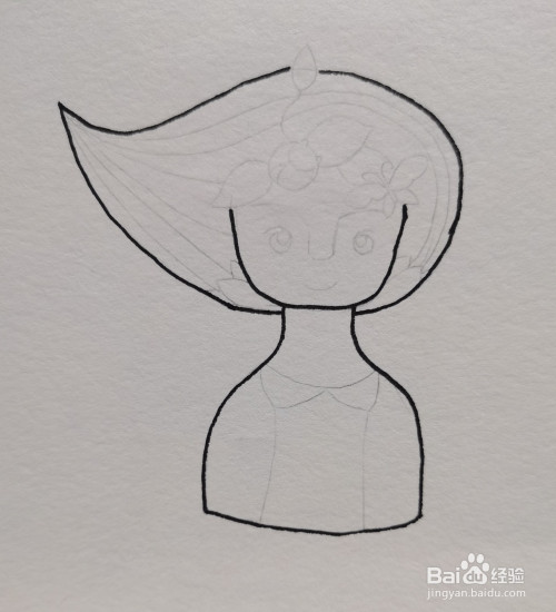 怎样画简笔画——彩铅人物头像