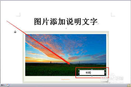 word如何/怎么在图片上添加说明文字?