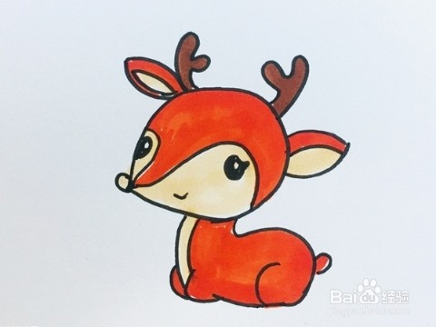 简笔画系列-小鹿怎么画