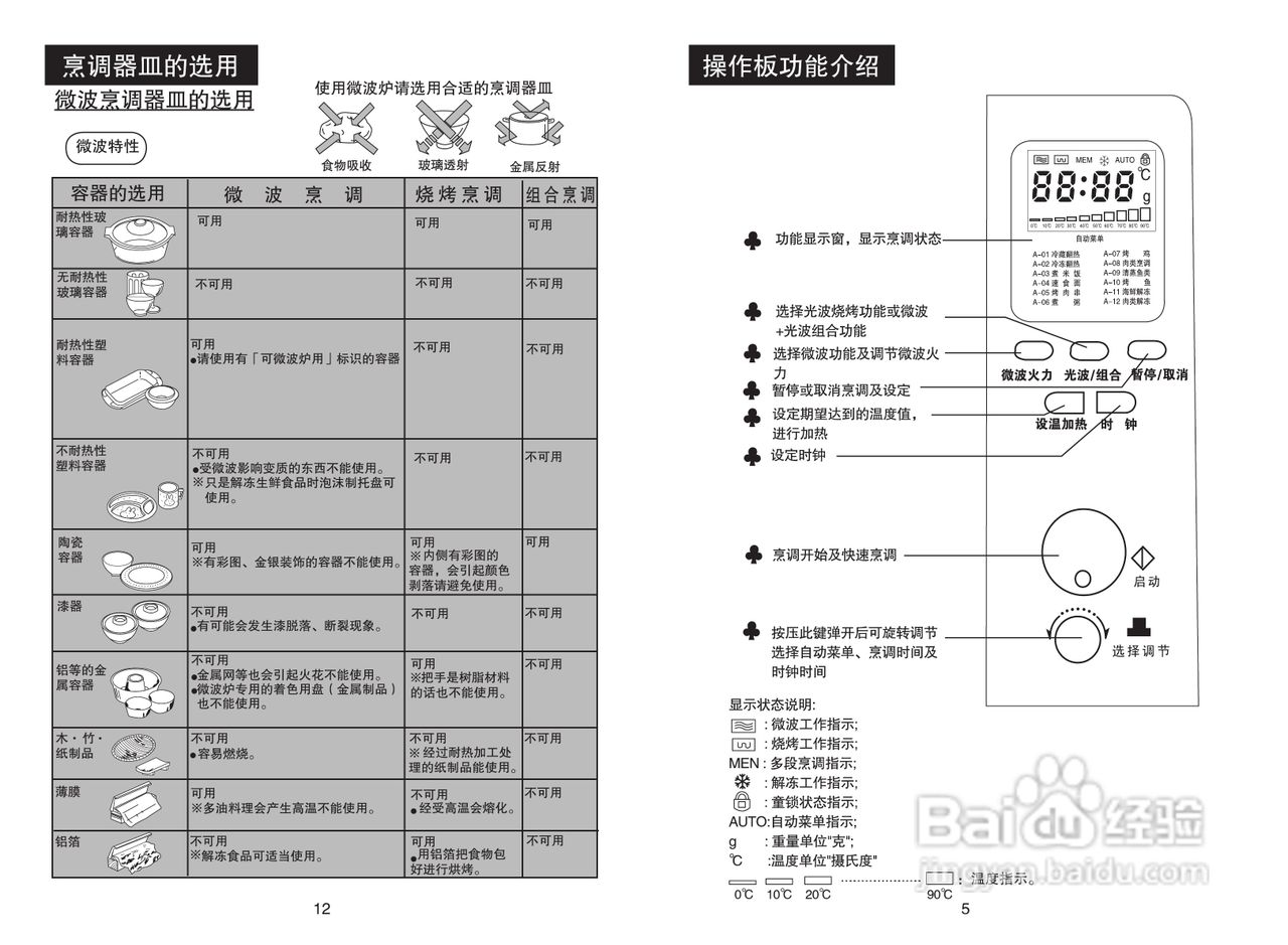 海尔hr-7803c微波炉使用说明书