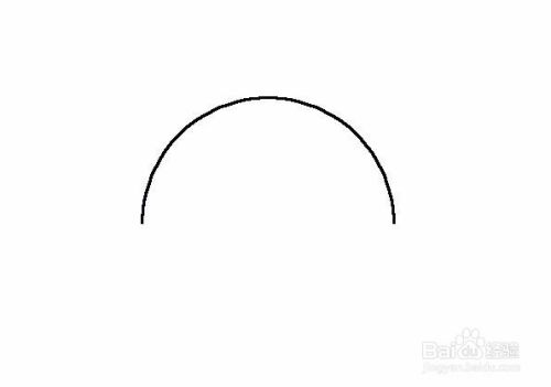ps怎么画一个半圆弧线