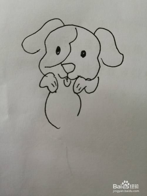 可爱的小狗怎么画
