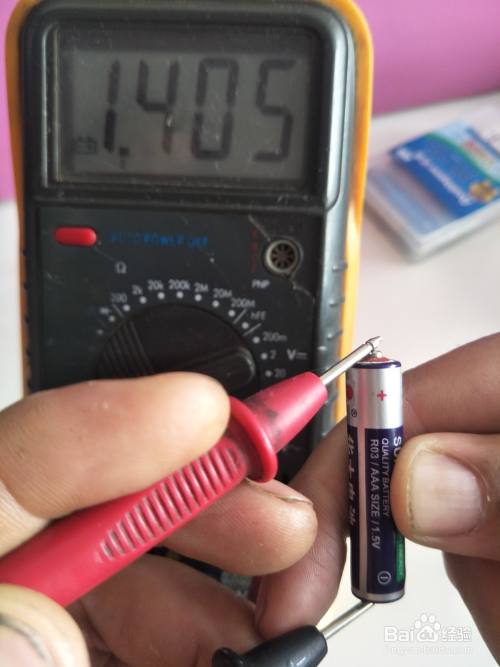 万用表测量干电池的方法