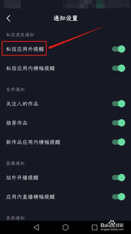抖音如何开启私信应用外提醒