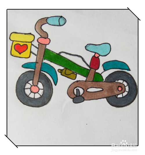 自行车的简笔画怎么画呢?拿起手中的画笔一起画起来吧