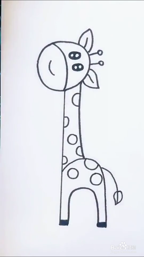 长颈鹿的简笔画如何画?