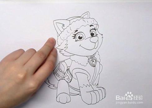汪汪队珠珠怎么画