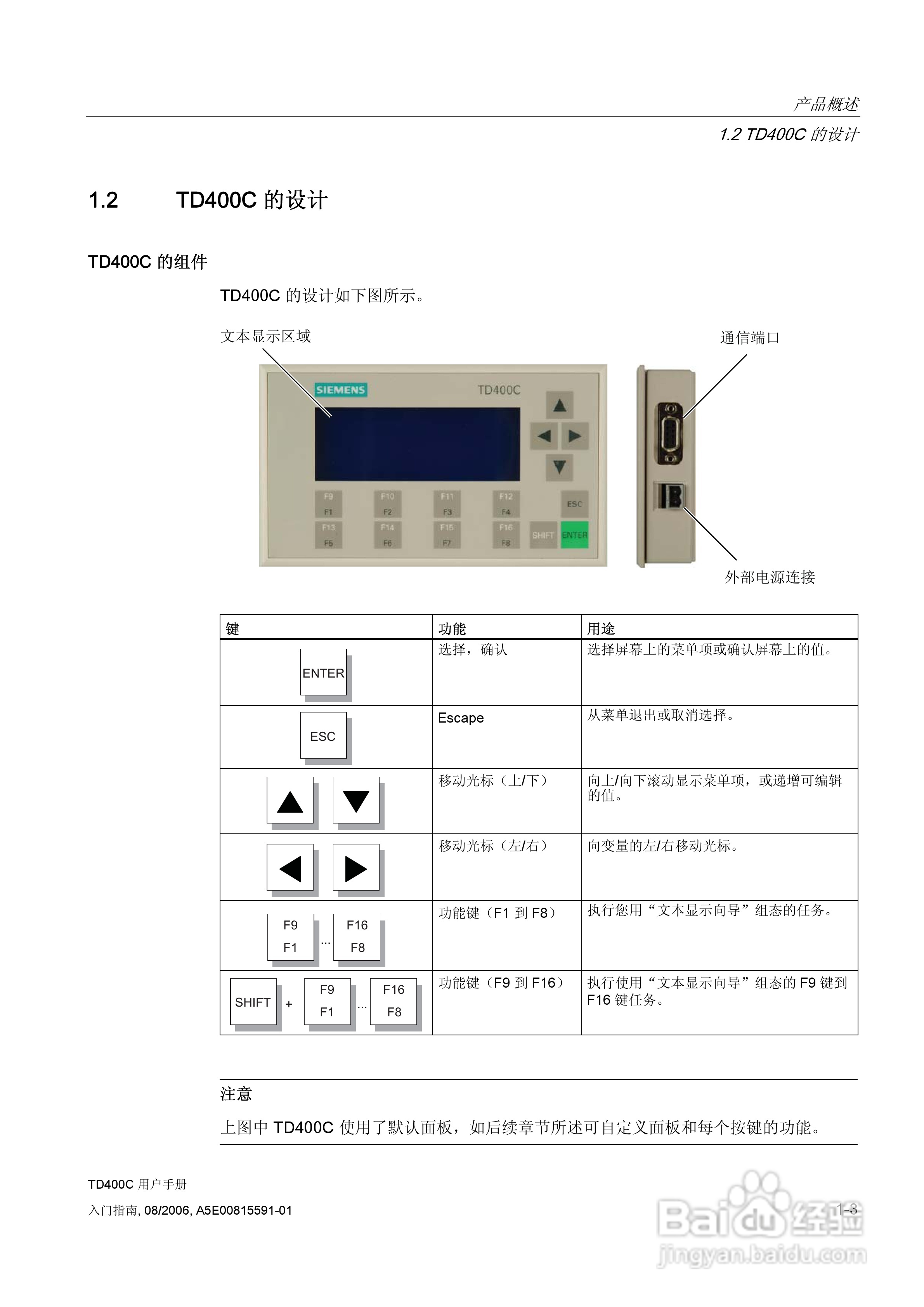 西门子 td400c文本显示设备用户手册[2]