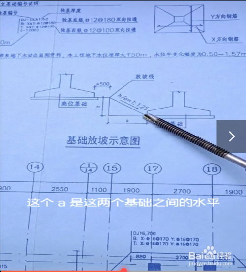 基础放坡示意图讲解