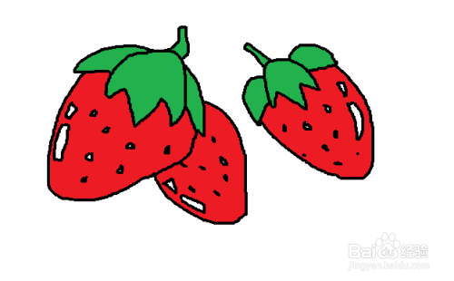 windows画图软件如何绘制草莓图案