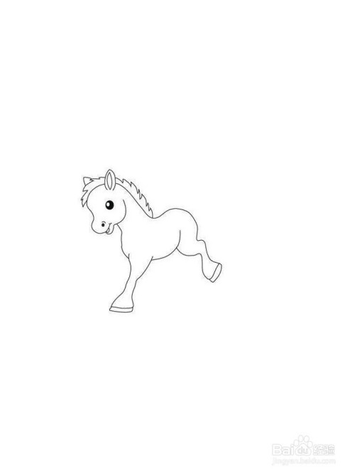如何绘制马的简笔画