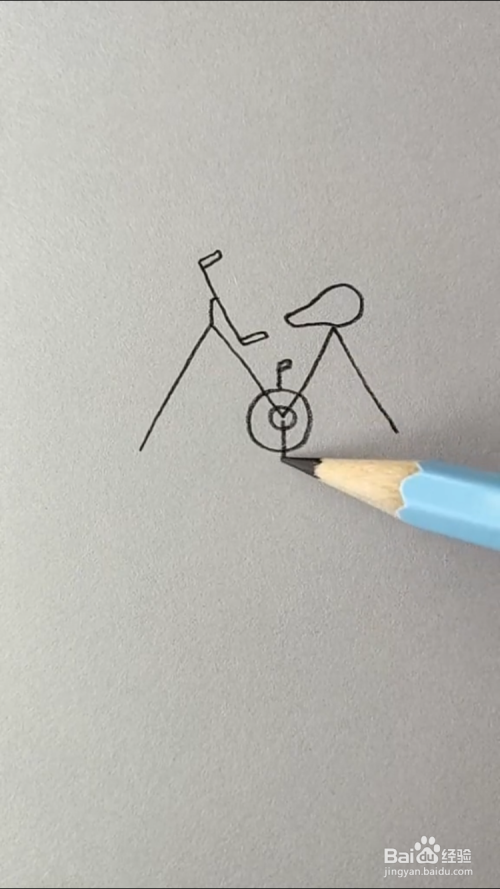 自行车的简笔画如何画?
